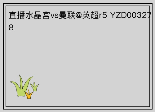 直播水晶宫vs曼联@英超r5 YZD003278